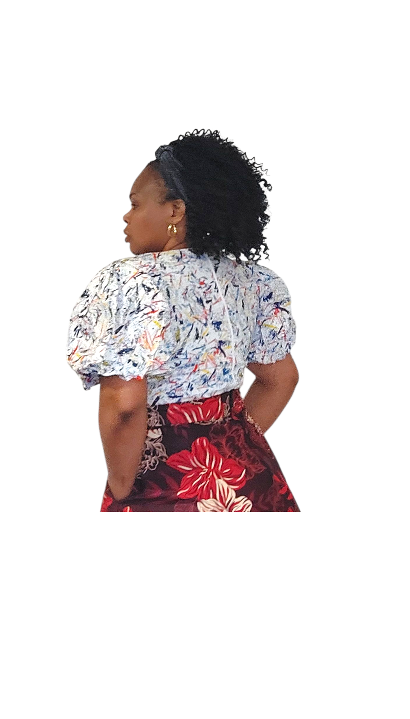 Favday Collections Lere Top, Women's Puff Sleeve Casual Blouse, Breathable Fabric, Sizes 10-24 - Image 2