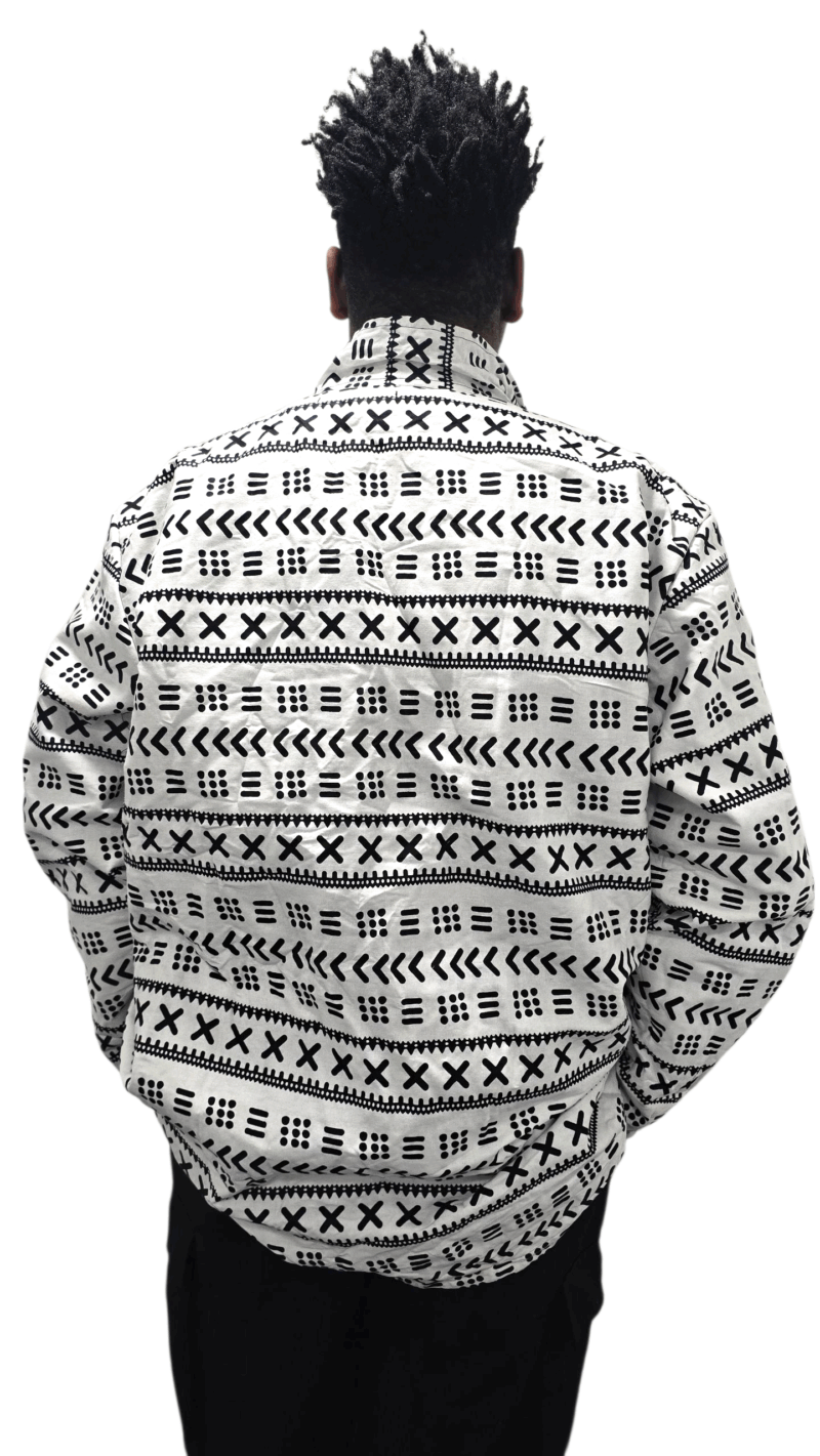 Favday Collections Bumper Jacket, Cotton Ankara Print, Insulated Fabric, Casual Fit, Hooded and Non-Hooded Design, XL-XXXL, Perfect for Cold Weather, Machine Washable - Image 2