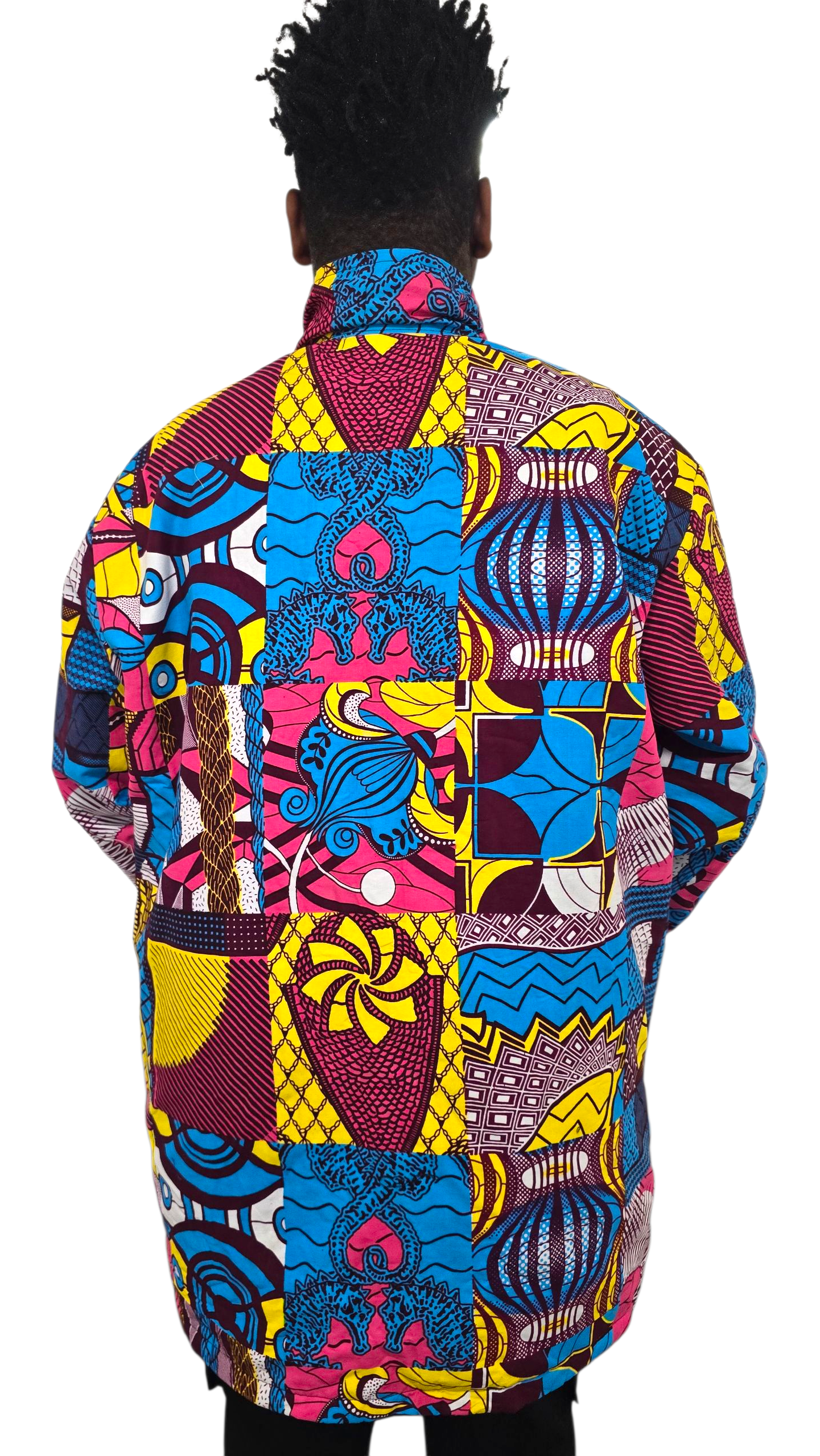 Bumper Jacket, Cotton Ankara Print, Insulated Fabric, XL/XXL/XXXL, Casual Style, Hooded and Non-Hooded Design, Machine Washable - Image 2