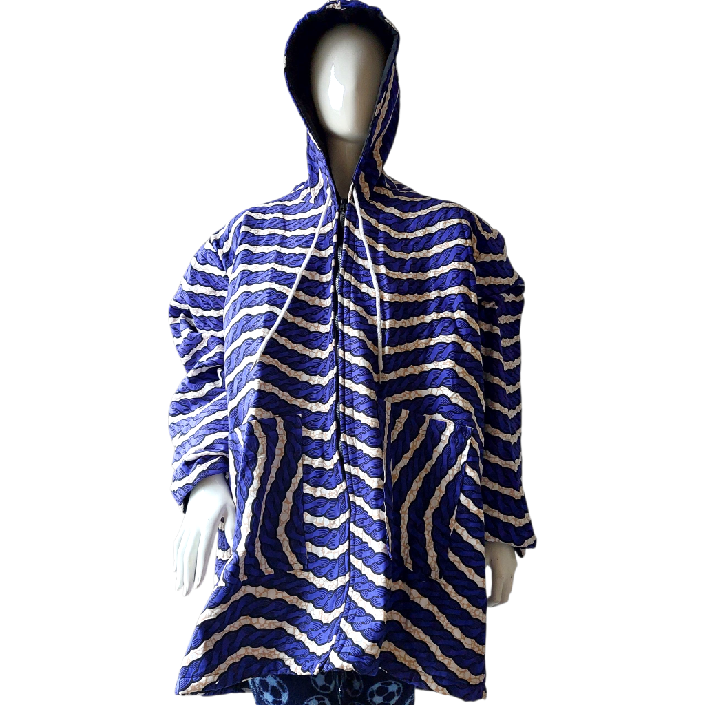 Favday Collections Bumper Jacket, Cotton Ankara Print, Insulated Fabric, XL/XXL/XXXL, Casual Style, Hooded and Non-Hooded Design, Machine Washable - Image 2