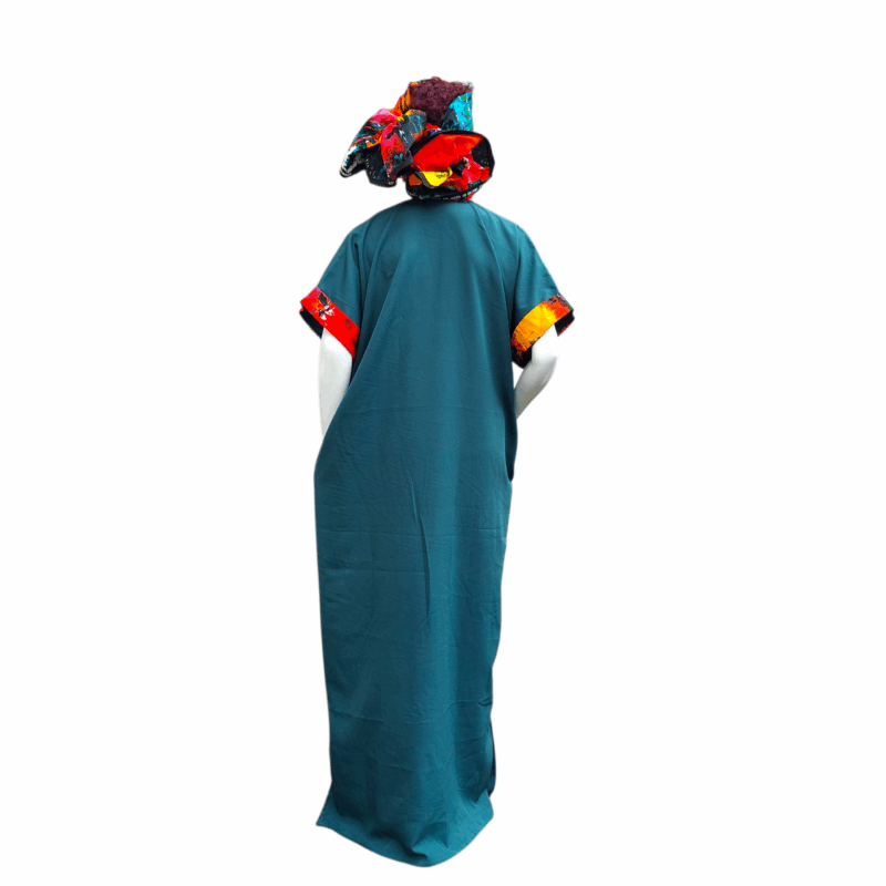 Kaftan Bubu with Scarf, Traditional African Dress, Multiple Colours Available, Soft Luxury Fabric, Sizes 10-24, Free-Flowing Style with Matching Scarf, Cultural and Casual Wear - Image 3