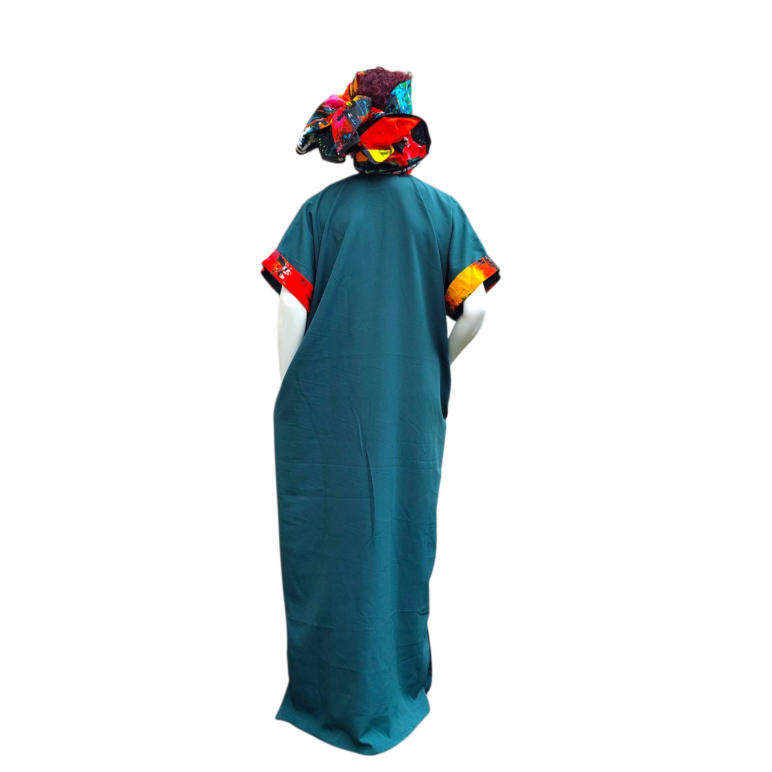 Kaftan Bubu with Scarf, Traditional African Dress, Multiple Colours Available, Soft Luxury Fabric, Sizes 10-24, Free-Flowing Style with Matching Scarf, Cultural and Casual Wear - Image 3