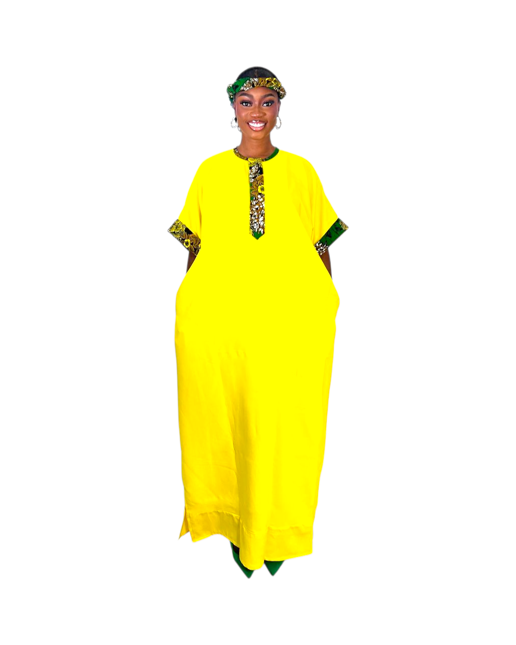 Kaftan Bubu with Scarf, Traditional African Dress, Multiple Colours Available, Soft Luxury Fabric, Sizes 10-24, Free-Flowing Style with Matching Scarf, Cultural and Casual Wear - Image 5