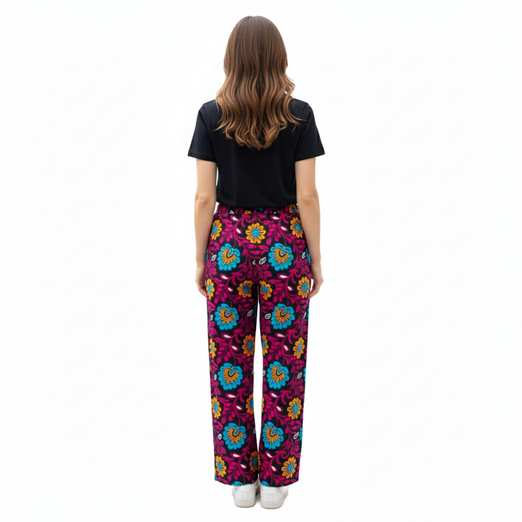 Ankara lady pant - rosa - Image 2