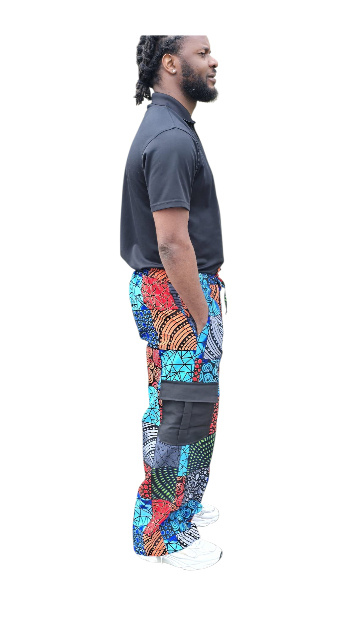 Male Ankara Pant – Levi - Image 3