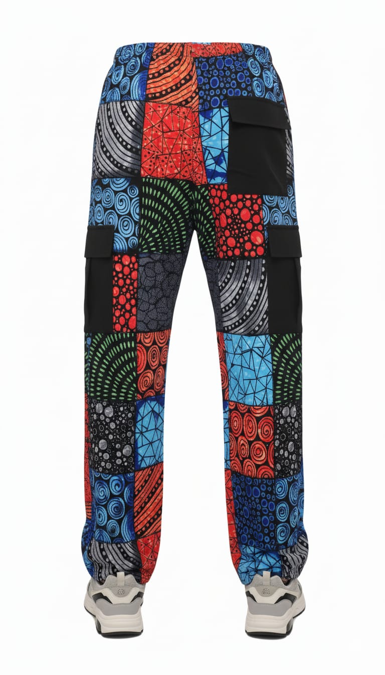 Male Ankara Pant – Levi - Image 4