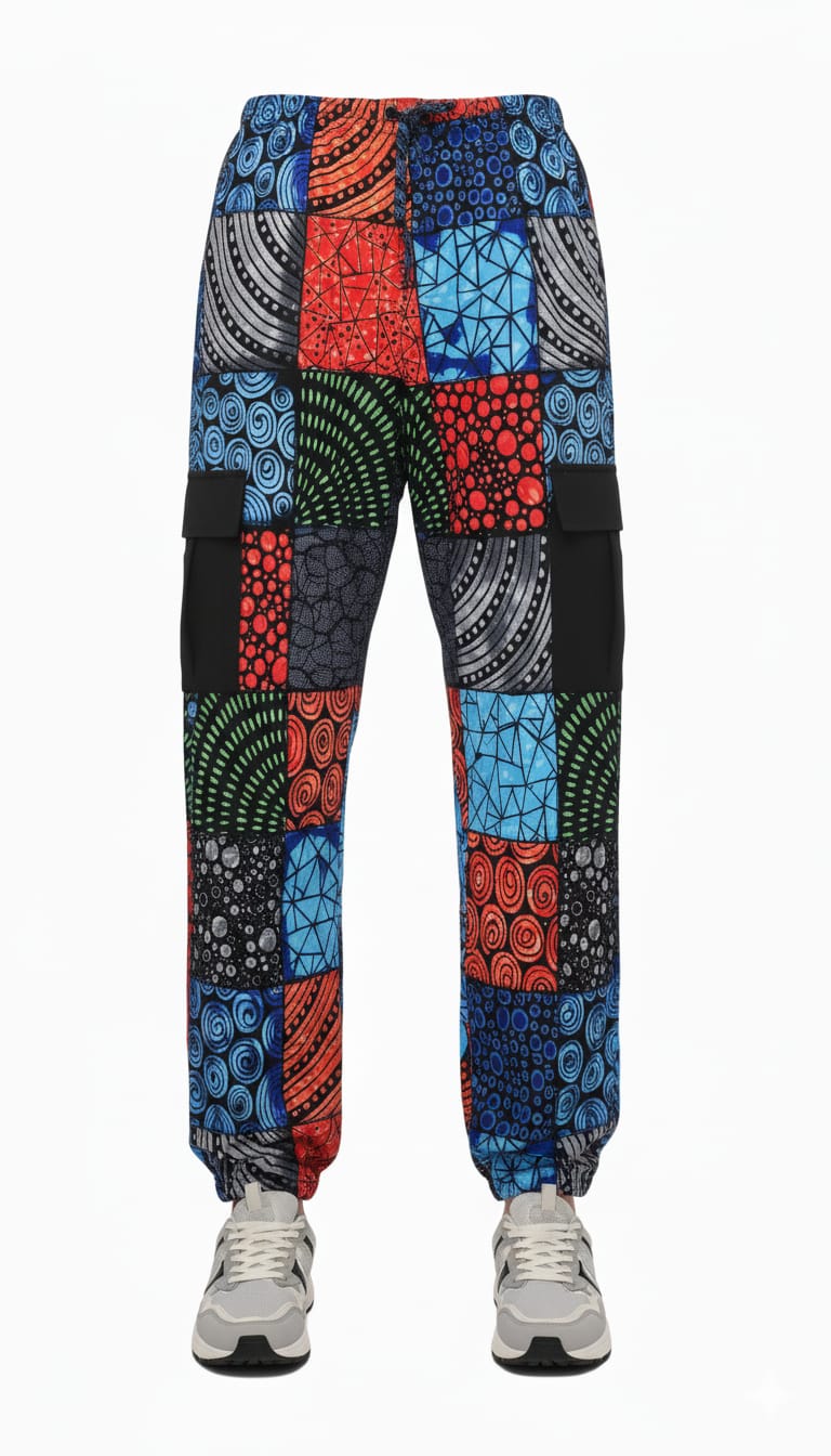 Male Ankara Pant – Levi - Image 5