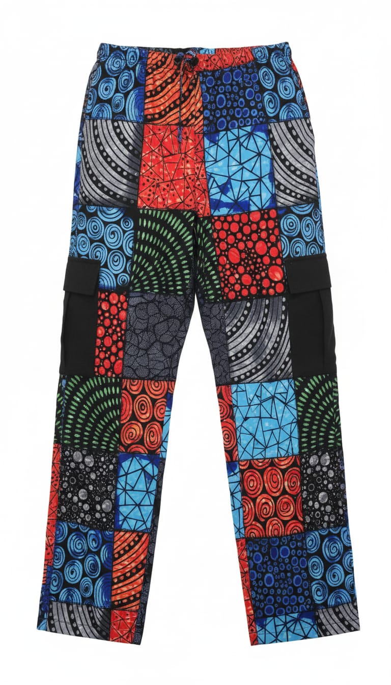 Male Ankara Pant – Levi - Image 6